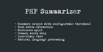PHP Summarizer