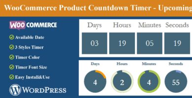 Product Countdown Timer – Upcoming for WooCommerce