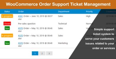 Order Support Ticket Management For WooCommerce