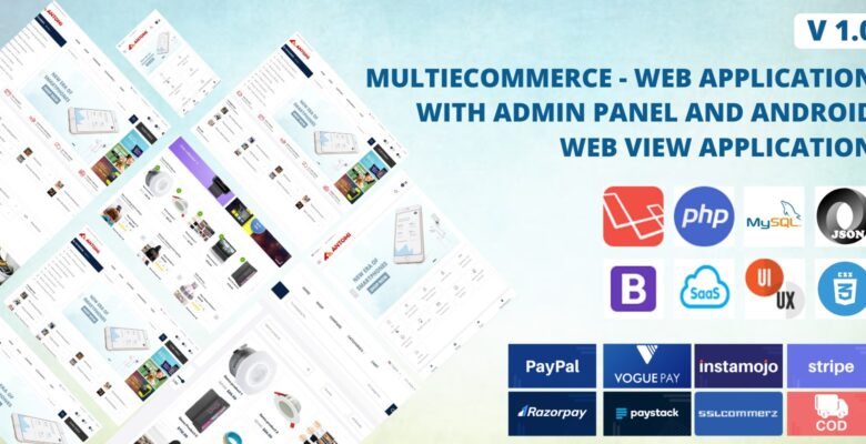 Multi Ecommerce – Web Application And Android App