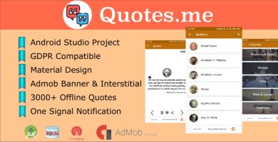 Quotes.me – Android Offline Quotes App With GDPR
