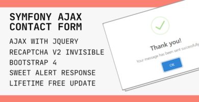 Symfony Ajax Contact Form