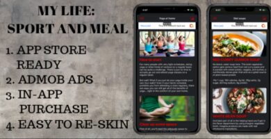 My Life Sport And Meal – iOS App Template