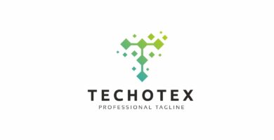 Techotex T Letter Logo