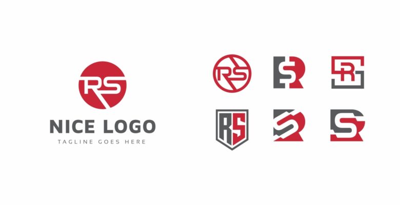 R and S Letter Set Logo
