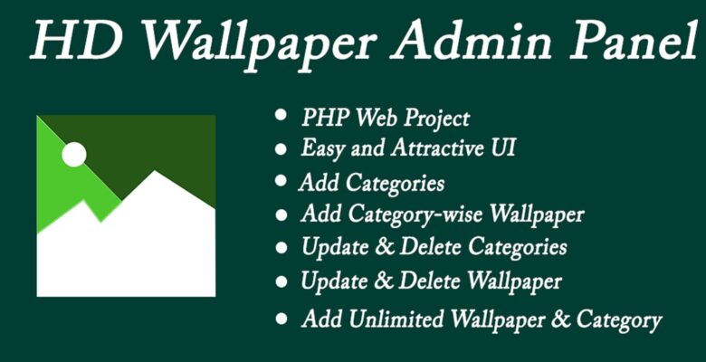 HD Wallpaper Admin Panel – PHP With Mysql