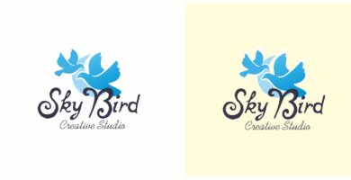 Sky Bird Dove Logo