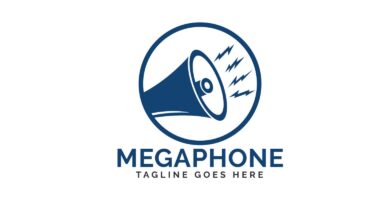 Megaphone logo design.