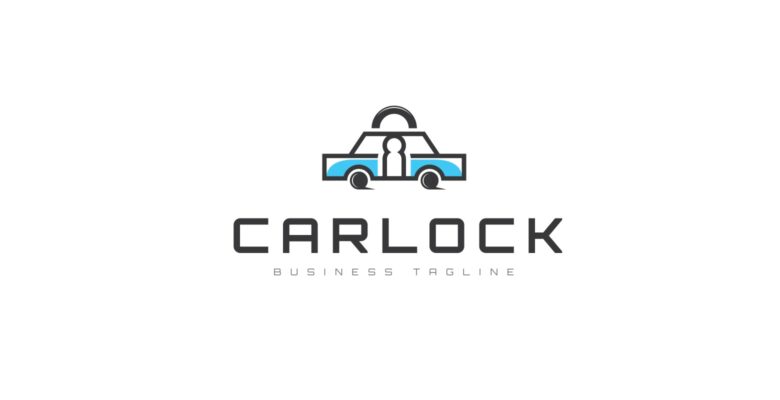 Car Lock Logo Template