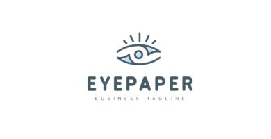 Eye Paper Logo Template