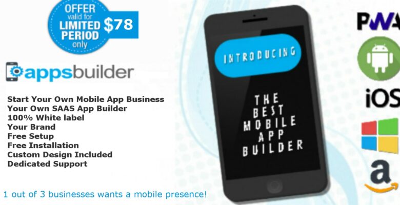 AppsBuilder – SAAS Mobile App Builder Platform