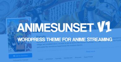 AnimeSunset WordPress Theme