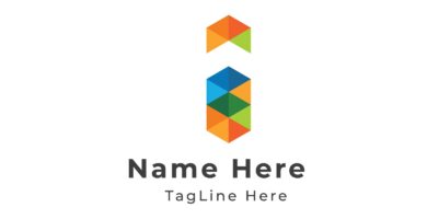I Letter Logo Design Template