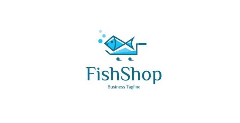 Fish Shop Logo Template