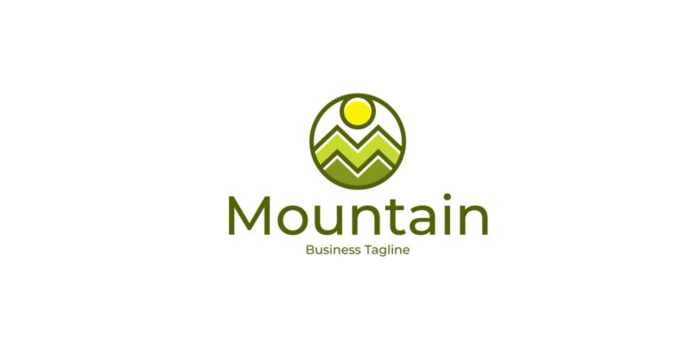 Nature Mountain Logo Template