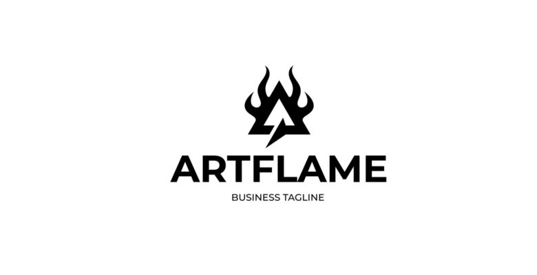 Art Flame – Letter A Logo Template