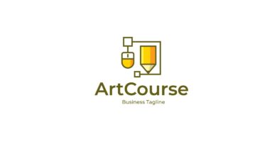 Graphic Design Course Logo Template
