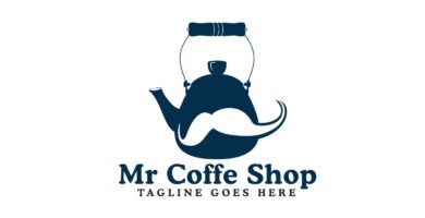 Mr Coffee Shop Logo Design