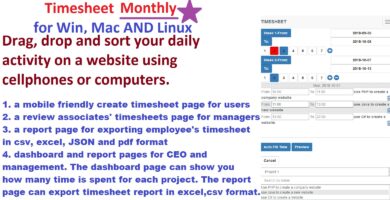 Monthly Timesheet PHP Script