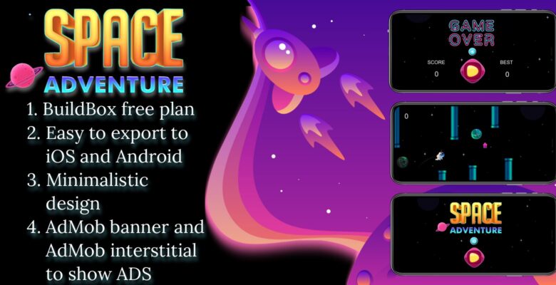Space Adventure – Buildbox Game Template