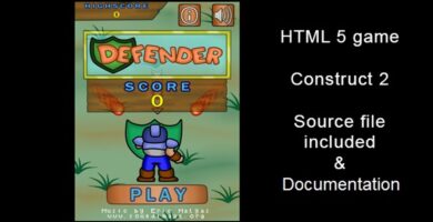 Defender – Game Template Construct 2