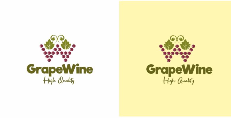 Grape Wine Letter W Logo