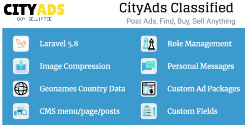 CityAds Classified – Online Marketplace Software