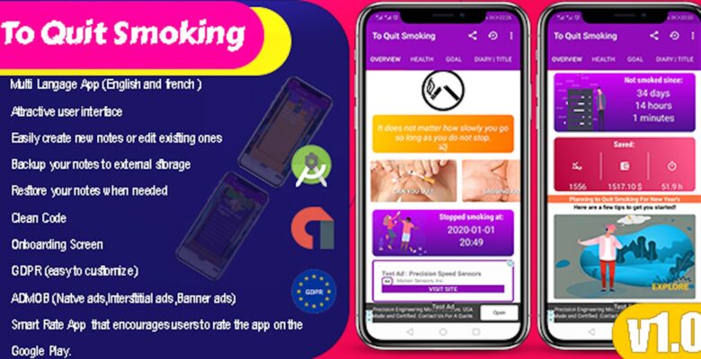 To Quit Smoking – Android App Template