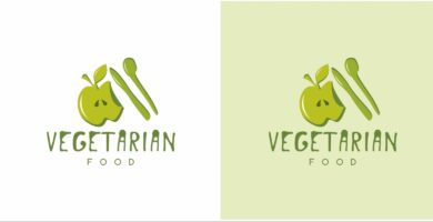 Vegetarian Food Logo