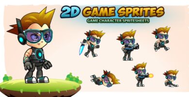 Calvin 2D Game Charcter Sprites