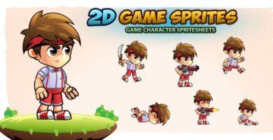 Jovi 2D Game Character Sprites