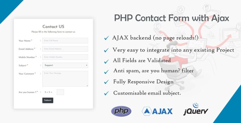 PHP Contact Form With Ajax