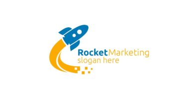 Rocket Marketing Financial Advisor Logo Design