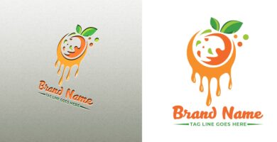 Orange Logo Design Template