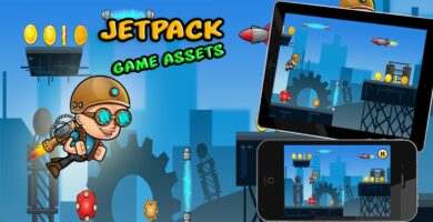 Jetpack Boy Game assets Kit