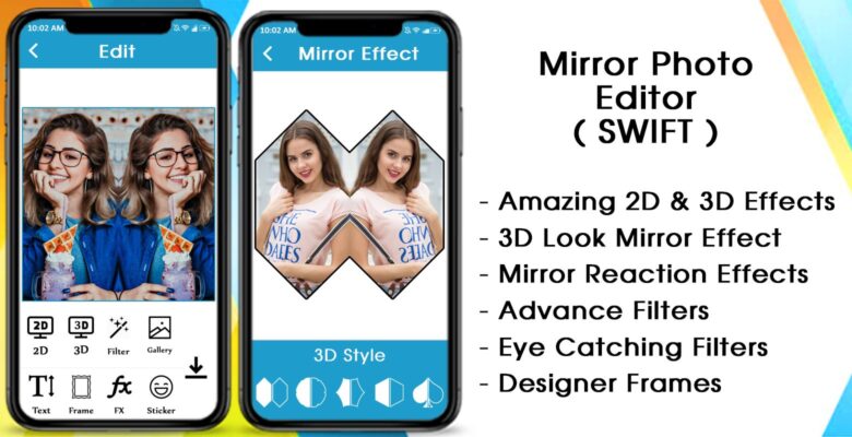 Mirror Photo – 3D MirrorPic Editor iOS Swift
