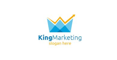 King Marketing Financial Advisor Logo Design