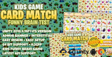 Kids Game Card Match – Unity Full Project