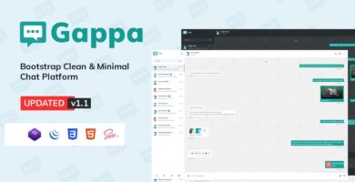 Gappa –  Minimal Chat Platform HTML Template