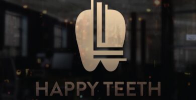 L letter Tooth logo