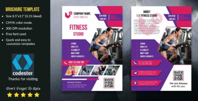 Fitness Studio Flyer Template