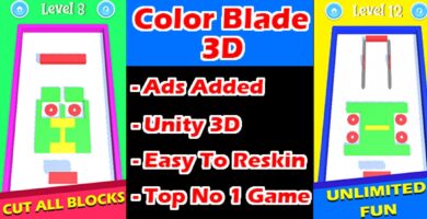 Color Blade 3D Game Unity Source Code