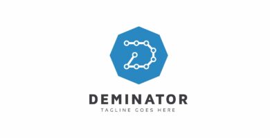 Deminator D Letter Logo