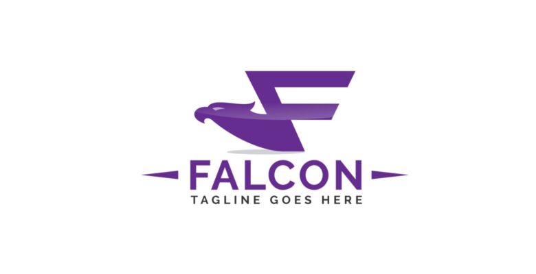 Letter F Falcon Logo Design
