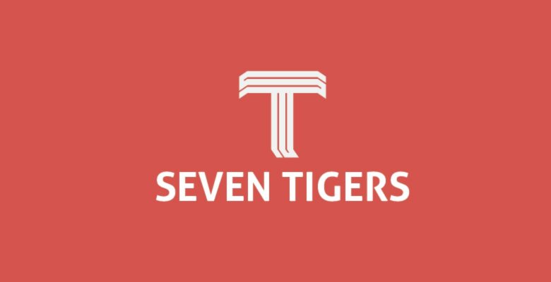 Seven Tigers Letter T Logo Template