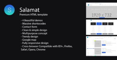 Salamat – Multi-purpose HTML Template