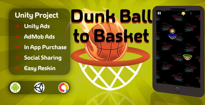 Dunk Ball To Basket – Unity Project
