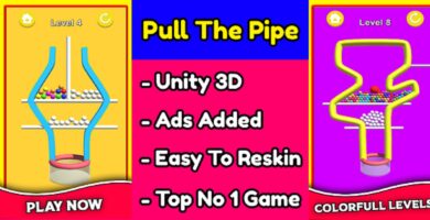 Pull The Pipe 3D Game Unity Source Code