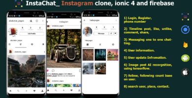 InstaChat – Instagram Clone Ionic 4 And Firebase