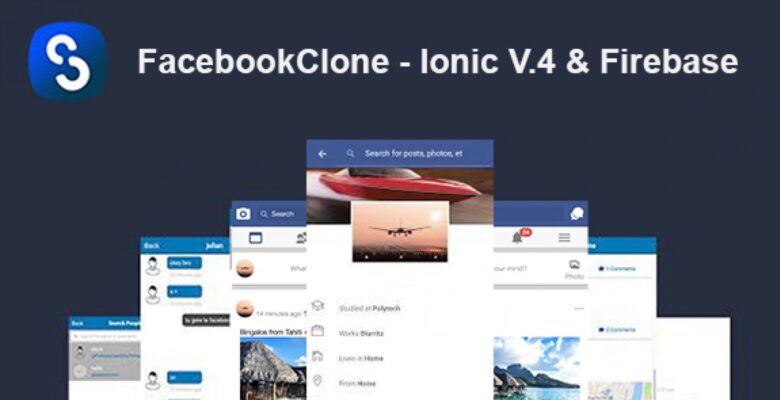 FacebookClone – Ionic V4 And Firebase